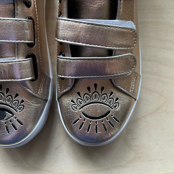 Kenzo embroidered gold sneakers - Picture 2 of 9